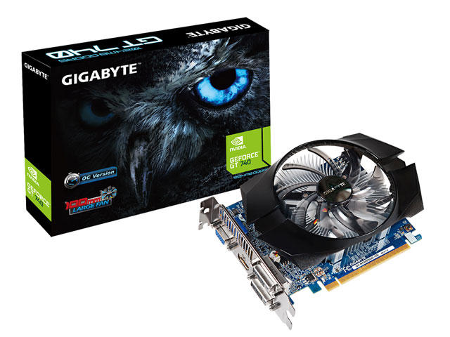 Видео карти Gigabyte GeForce GT 740 GV-N740D5OC-1GI