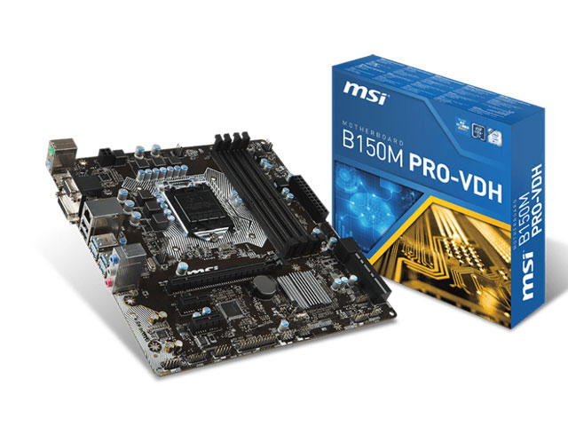 Дънни платки MSI B150M PRO-VDH