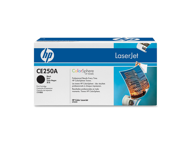 Консумативи Оригинален тонер HP Color LaserJet CE250A Black