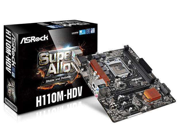 Дънни платки ASRock H110M-HDV