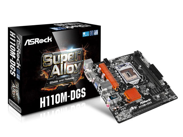 Дънни платки ASRock H110M-DGS
